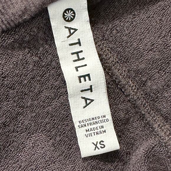 Athleta Cardigan Top Womens XS Purple Open Front Modal Blend Athleisure Casual - Picture 4 of 8